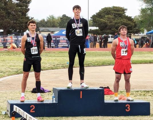 STATE-BOUND Motley County’s Aidan Fisk finished 2nd in the 400 meters and qualified for State. | COURTESY PHOTO