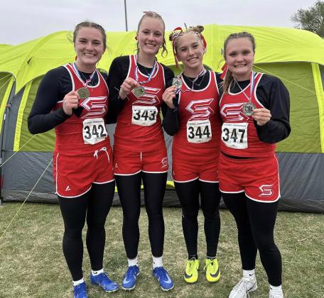 GIRLS SPRINT-RELAY STATE-BOUND The Silverton girls sprintrelay team finished 2nd at Regional and is State-bound. | COURTESY PHOTO