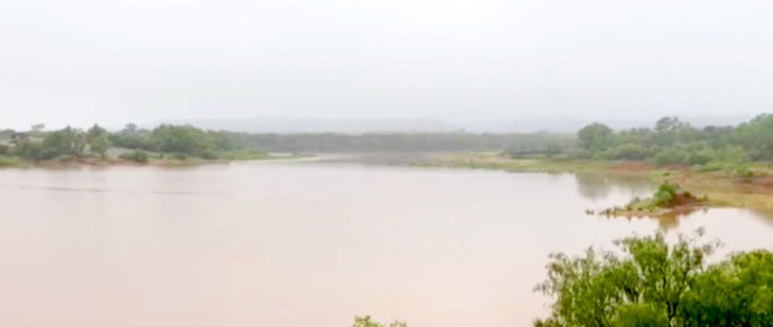 LAKE RISING Caprock Canyons State Park’s Lake Theo rose two feet last week from rains from Tuesday and Wednesday. | COURTESY PHOTO