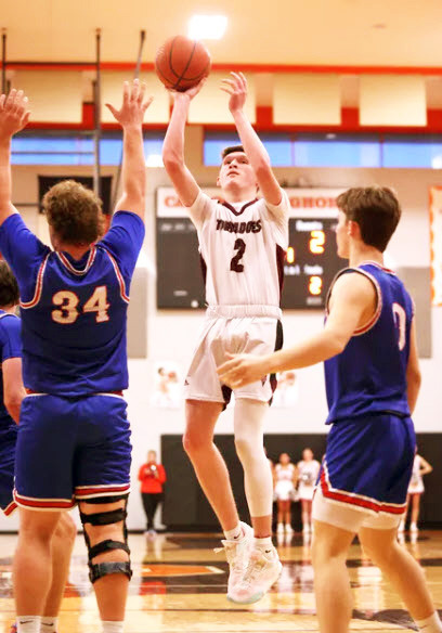 VALLEY BOYS FINAL The Valley varsity boys basketball team lost to the Texline Tornadoes in the Area championship at Caprock High School in Amarillo last week, 68-29. | COURTESY PHOTO
