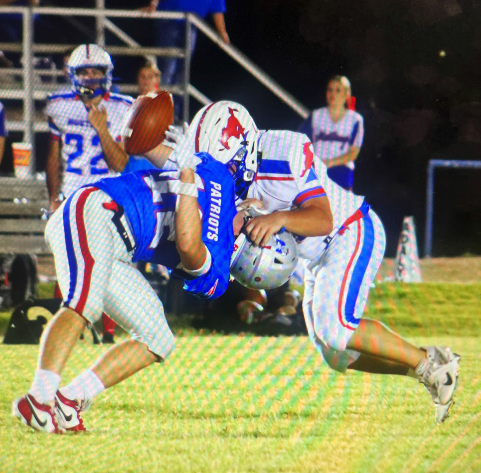 HOCO WIN After playing one of the toughest non-district schedules around, the Valley Patriots roared back into district contention Friday night with a hometown, Homecoming victory over the Claude Mustangs 59-12. | SHADI BUCHANAN PHOTO