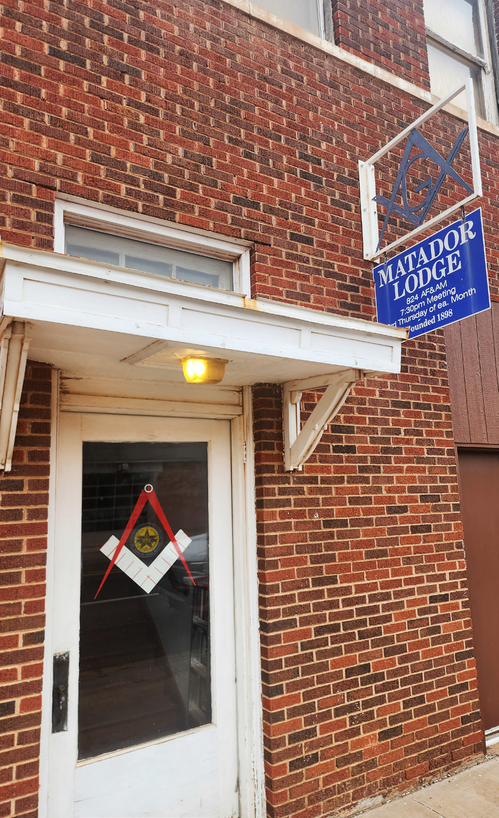 MASONIC LODGE The building at 204 Main Street (U.S. Highway 70) in Matador has been home to Masonic Lodge #824 since 1926.