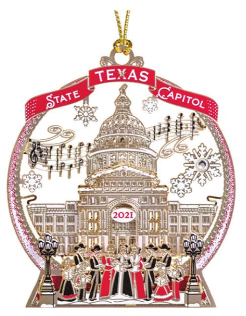 2021 Texas Capitol Ornament available at the Motley County Library