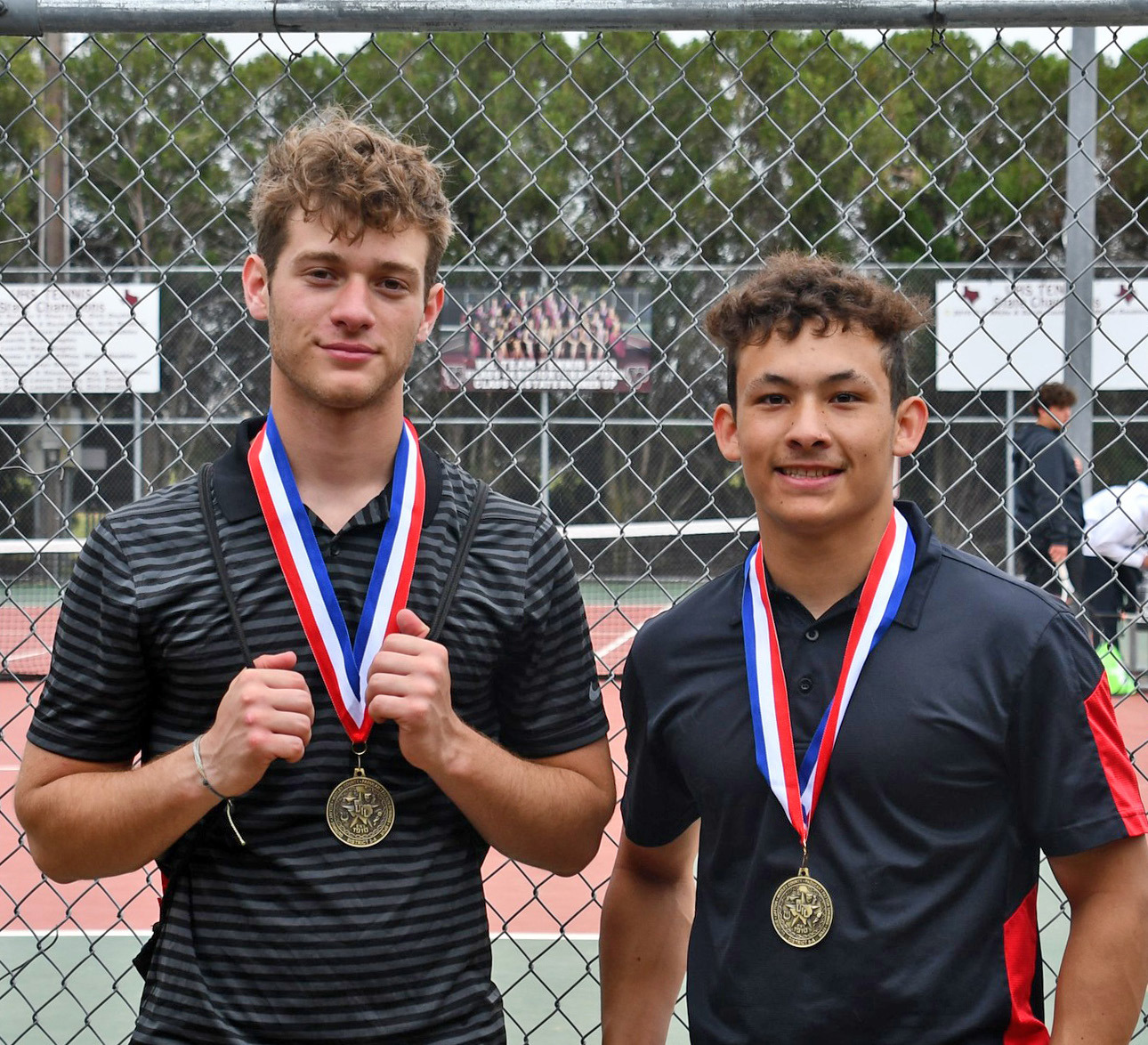 DISTRICT CHAMPS Motley County tennis competed last week at District, with Jason Richards and Kadyn Roys placing 1st in Boys Doubles and advancing to Regionals. | COURTESY PHOTO