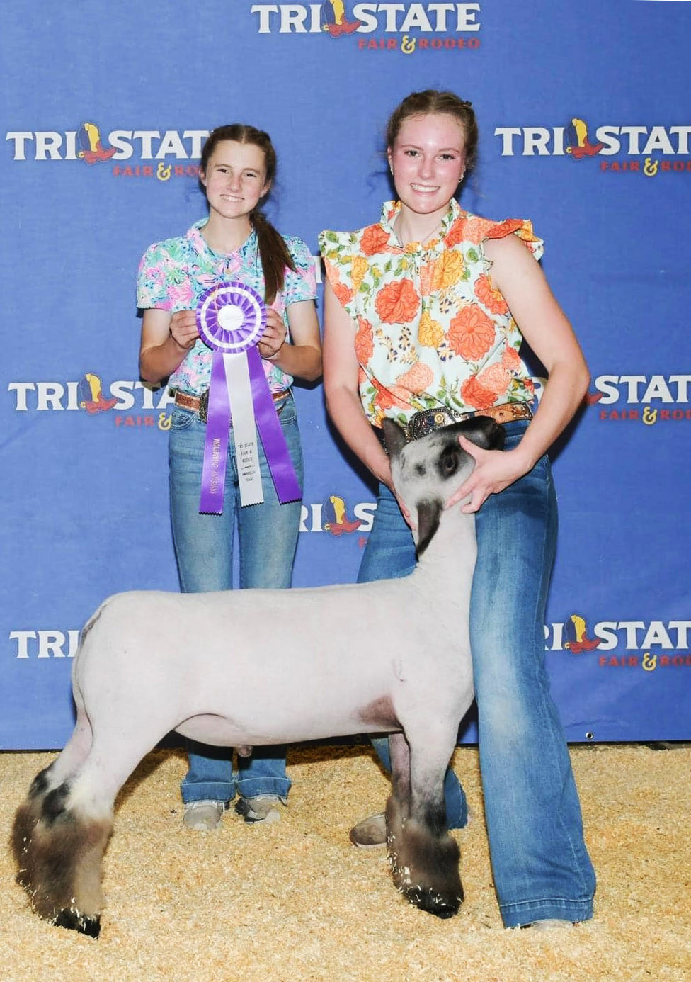 Silverton’s Francis sisters won honors at last week’s Tri-State Fair in Amarillo. Maddie Francis received Reserve Grand, a Medium weight Medium Wool Champion, and a 4th place. Laney Francis received two 3rd places. | COURTESY PHOTO
