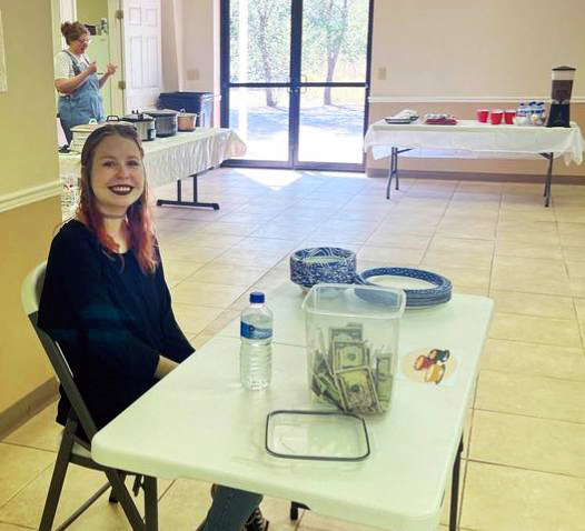 CAPROCK LIBRARIAN Ariel White worked with volunteers to raise funds for a variety of program needs. | COURTESY PHOTO