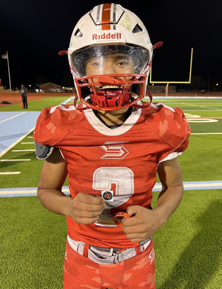 PLAYER OF THE WEEK Silverton’s Carlos Alanis, a senior, was selected by Texas 1A Fan as the Sticker Player of the Week for Silverton in the Area playoff game versus Balmorhea. | TEXAS 1A FAN PHOTO