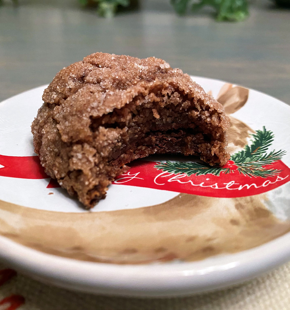 FOR THE HOLIDAYS Intense chocolate and a mild almond flavor are a combination we just can’t go wrong with. | ANGELINA LaRUE PHOTO