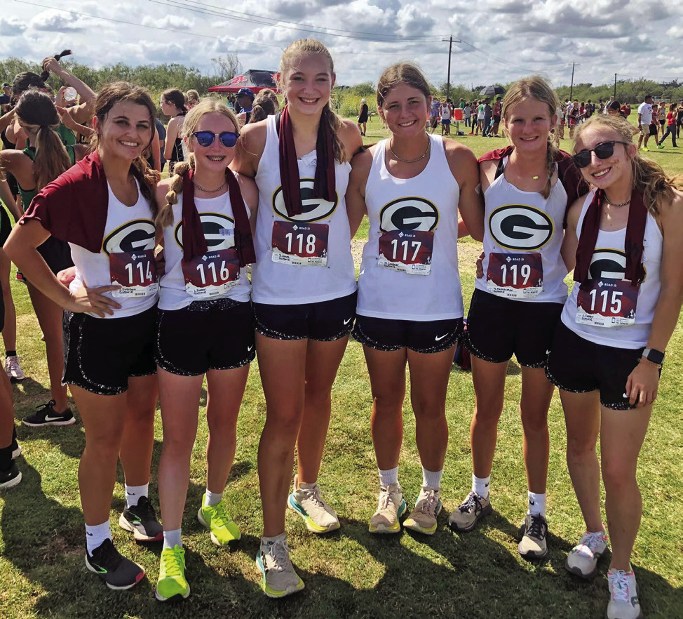 GUTHRIE XC The Guthrie Cross Country teams competed in the Anson Meet on Wednesday, Oct. 4. The Varsity Girls placed 5th out of thirteen teams. Team members were Jaydee Foster (10th, 14:11), Lynndee Foster (12th/11th, 14:17), Mackenzie Gardner (53rd/48th, 16:14), Natalie McWhirter (60th/55th, 16:27), Jolie Everson (71st/62nd, 17:10), and Sierra Jones (73rd/63rd, 17:14). | COURTESY PHOTO