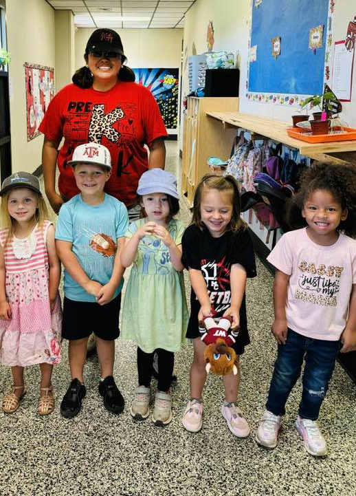 Motley County students last week joined students, businesses, and organizations across the state in wearing caps and fundraising in support of Paxton Barclay, a first-grader at nearby Valley School who has been diagnosed with a brain tumor. | COURTESY PHOTOS