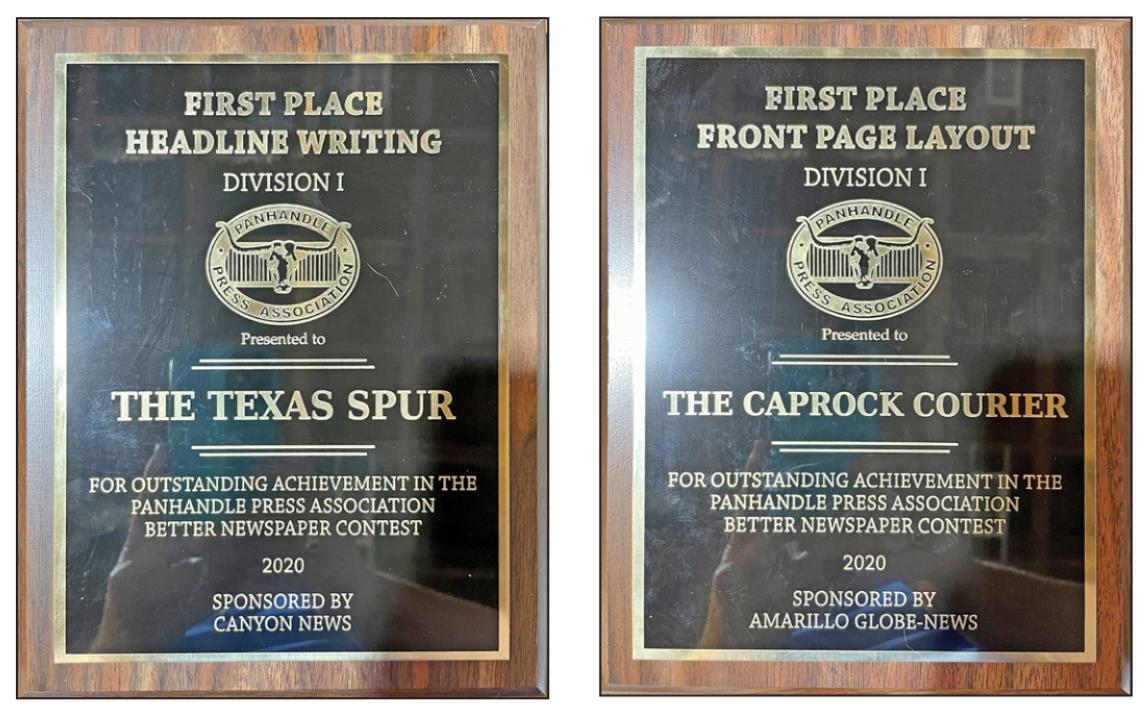 Texas Spur, Caprock Courier take Division 1 awards