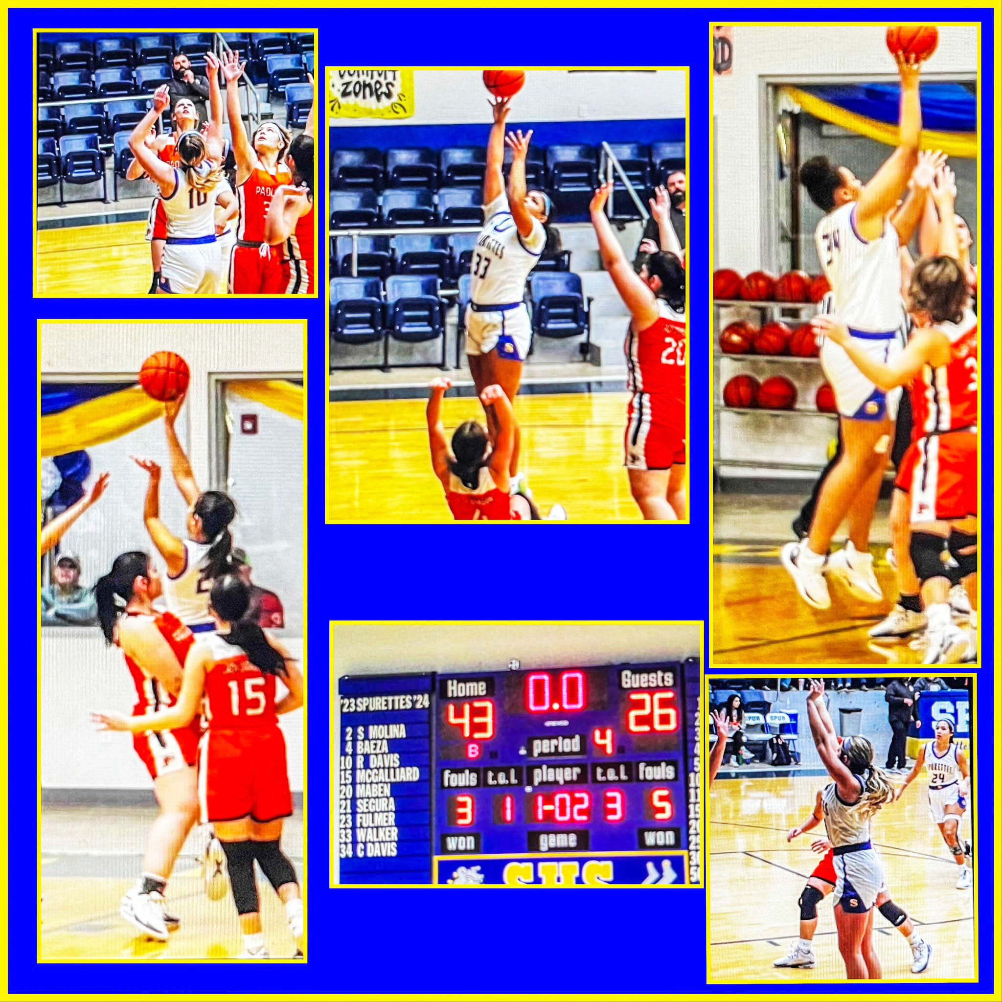 PADUCAH BASKETBALL The Paducah Lady Dragons lost their district opener to Spur 43-26 on the road Friday night. | COURTESY PHOTO