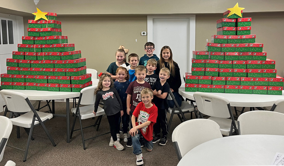 SILVERTON OPERATION SHOEBOX Silverton Methodist Church filled 100 shoe boxes for Operation Christmas Child, a Samaritan’s Purse mission project that helps send Christmas gifts to children in remote countries around the world. | COURTESY PHOTO