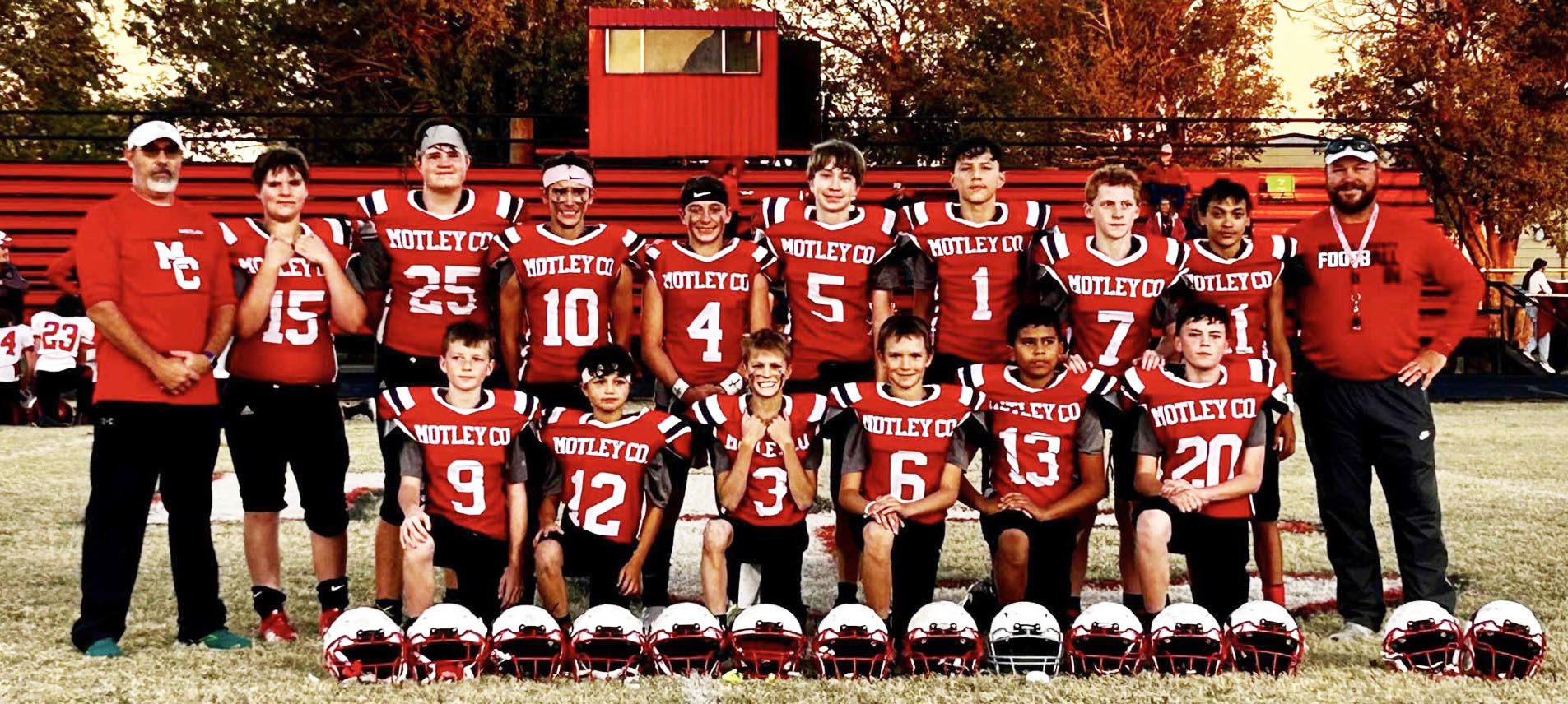 DISTRICT CHAMPS The Motley County junior high football squad, the Mavericks, were district champions this year after an undefeated season. | COURTESY PHOTO