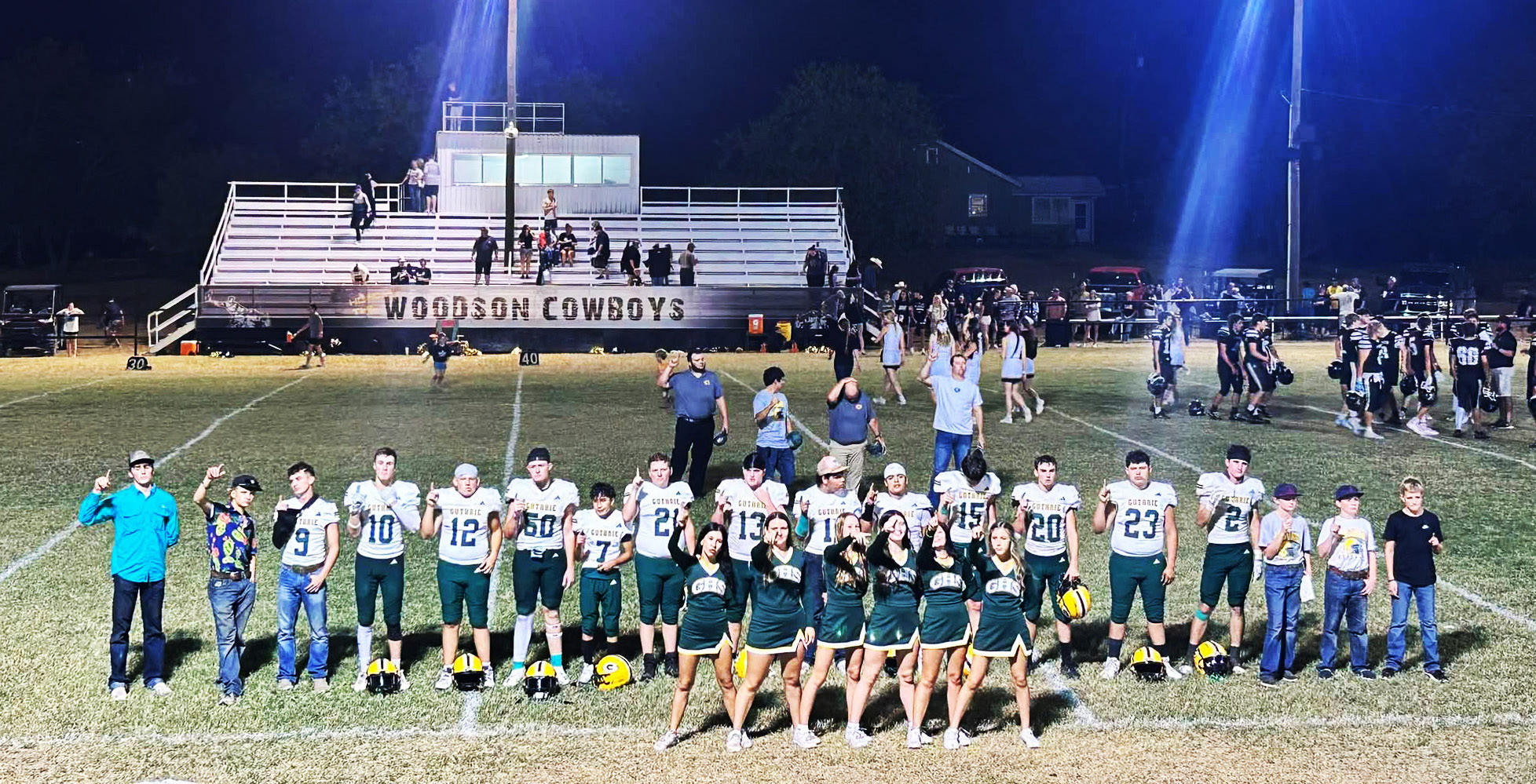 CLOSE LOSS The Guthrie Jaguars lost a close battle to the Woodson Cowboys, 41–46, on the road Friday night, Sept. 25. | COURTESY PHOTO