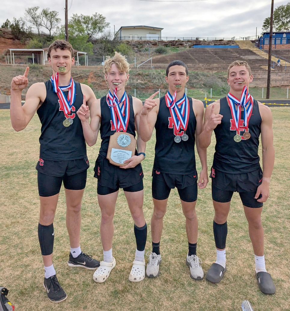 Matadors varsity boys District track champions