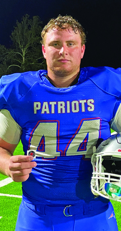 STANDOUT SCHUELTER Valley’s Tucker Schuelter, a senior, was selected by Texas 1A Fan as the outstanding sticker player in Friday night’s Valley win over Motley County in the Gridiron Classic in Jayton. | COURTESY PHOTO