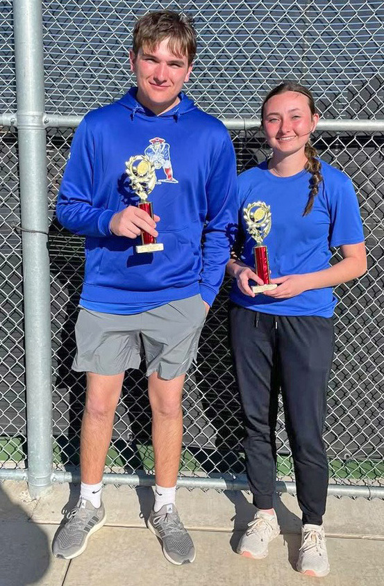 Tailor Green and Kenadi Green won the Mixed Doubles Championship match at the TascosaTennis Meet in Amarillo March20. | COURTESYPHOTOS