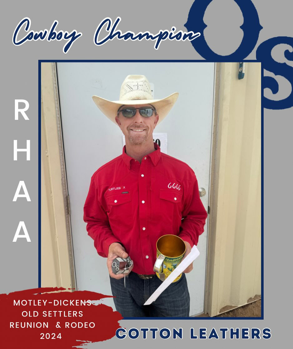 Cowboy Champion, RHAA, Cotton Leathers