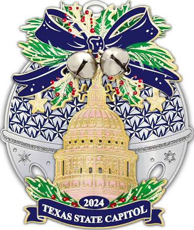 Texas Capital Ornament on sale at Motley Co. Library