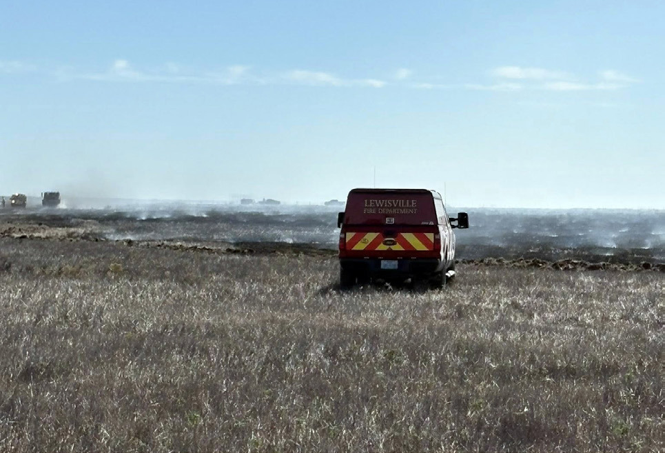 TEAMWORK Silverton VFD alongside Texas Forest Service and TIFMAS resources responded quickly to a wildfire on Cogdell Ranch in Northwestern Briscoe County Tuesday, Oct. 28. | COURTESY PHOTOS