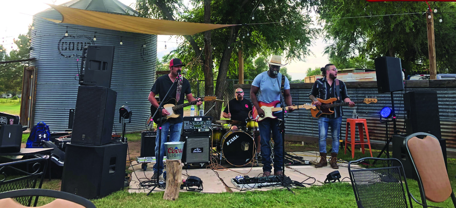 BROADWAY IN TURKEY Joined by Kirk House, the 108 East Broadway band with Chad and Casey Maines took the stage in the grass lawn last Saturday night at HotelTurkey, playing to an appreciative crowd. | ELLA JENKINS