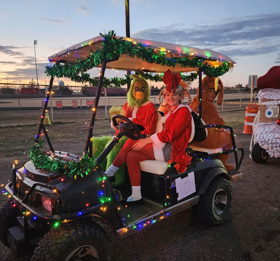 ROLLING INTO THE SPIRIT of holiday fun and shopping were parade entries in last Saturday’s Foothills Christmas parade in Matador. Read more, page 5. | COURTESY PHOTO