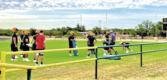 GUTHRIE FOOTBALL Two-a-days got under way last week across Caprock Country, including Guthrie. Guthrie will debut its new team in Meet the Jaguars Friday, Aug. 12 at 6:30 p.m. at Jack Huey Field. | COURTESY PHOTO