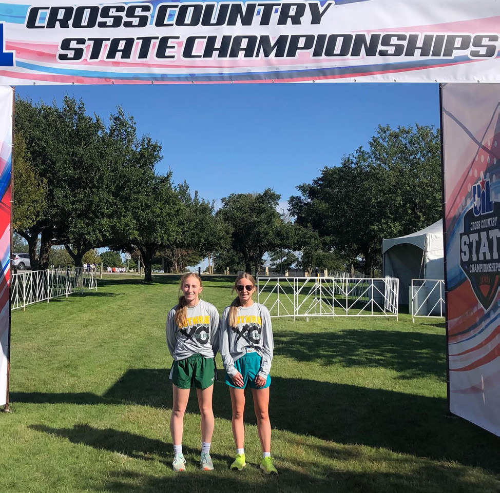 GUTHRIE AT STATE XC At the State Cross Country meet last week in Round Rock, Jaydee Foster finished 25th with a time of 13:10.50, and Lyndee Foster finished 49th with a time of 13.36.40.There were 146 runners in the 1A Girls Division. | COURTESY PHOTO