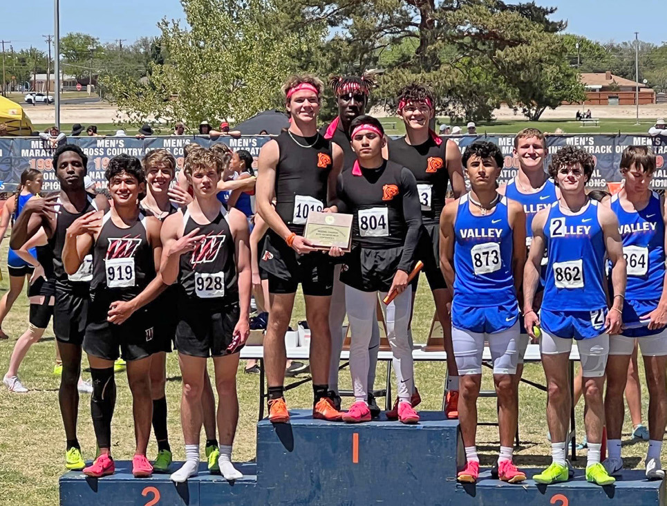 VALLEY STATE The Valley 4x100m and 4x200m relays team of Brayson Cruse, Parker Hartman, Adrian Valdes and Blake Beard qualified as a wildcard to compete at the State track meet this weekend in Austin. | COURTESY PHOTO