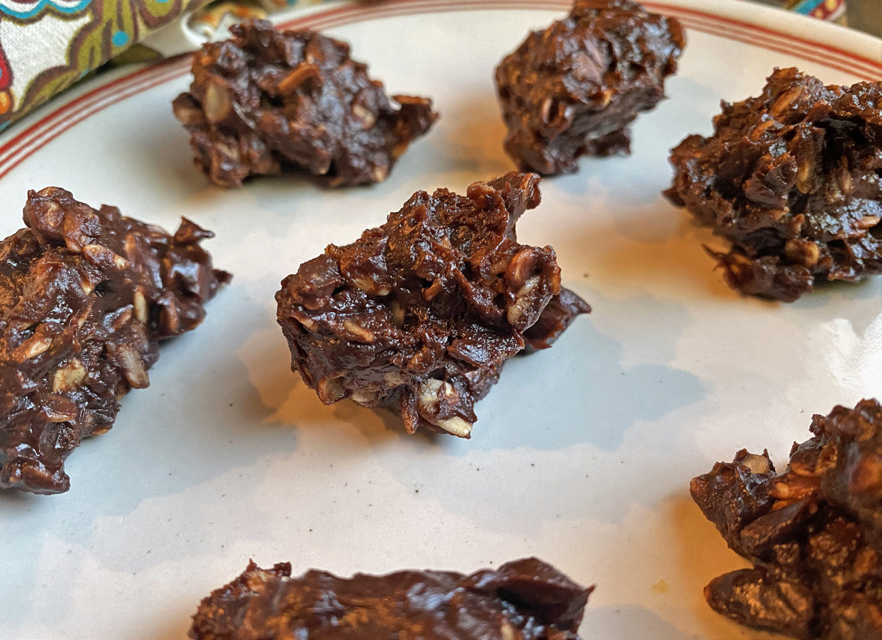 No-guilt no-bake chocolate oatmeal cookies