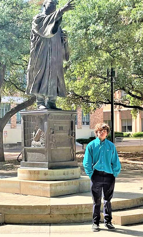 MOTLEY STATE Motley County’s Bradyn Rose participated in the Science competition at the State UIL Academic Meet in Austin last week. He placed 4th in physics. | COURTESY PHOTO