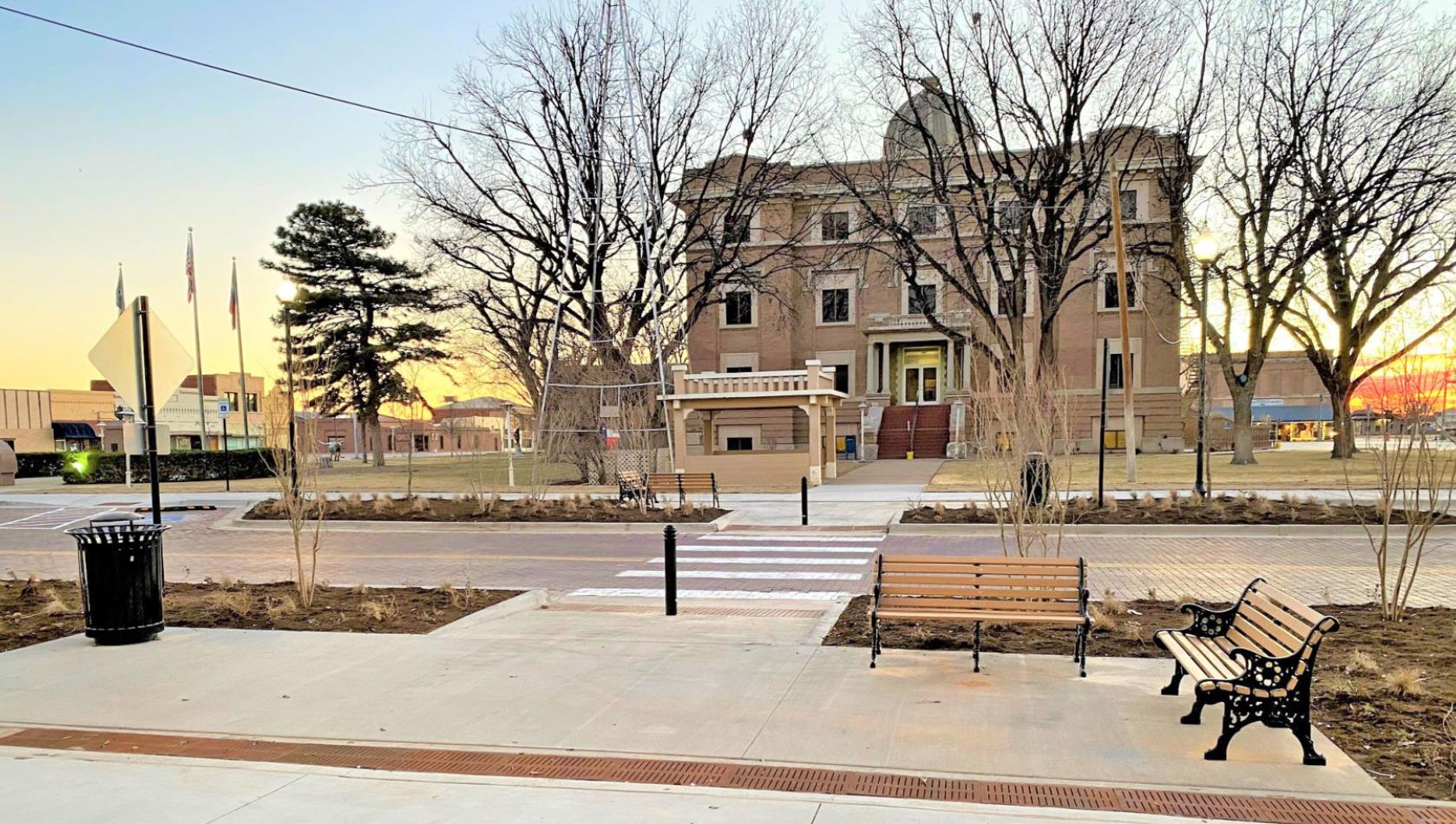 DOWNTOWN REVITALIZED Plainview will celebrate its new enhanced streetscape with a special night of festivities on April 8, including ribbon cutting, food trucks, wine stroll and music. | COURTESY PHOTO