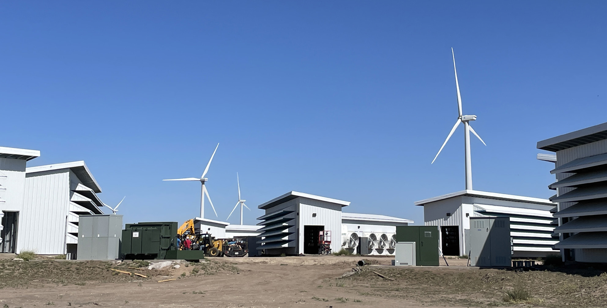 Regulators in Texas have cleared Soluna’s Project Dorothy facility to energize and begin mining cryptocurrency as early as February 8. The plant, shown here in October 2022, is located south of Silverton along Highway 207. | CAPROCK COURIER