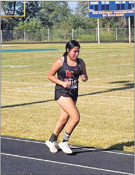 REGIONAL QUALIFIER The Motley County girls cross country squad competed at the district meet last week. Naveah Salazar placed 9th, qualifying for the regional meet. | COURTESY PHOTO