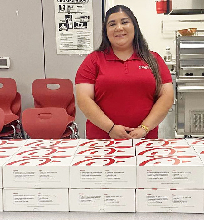 HAPPY SUPPORT Happy State Bank sponsored teacher and staff lunches at Silverton ISD last week. | COURTESY PHOTO