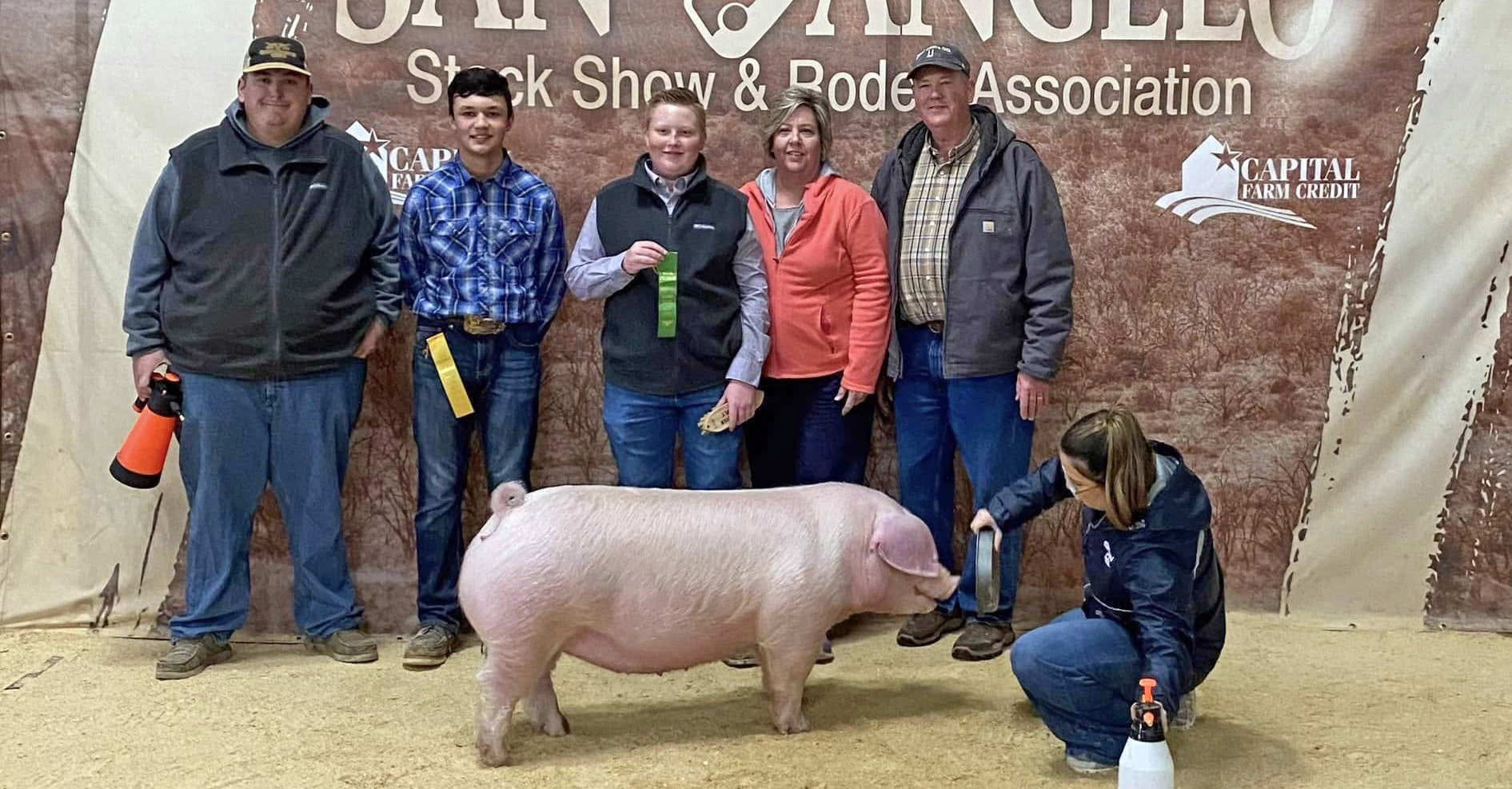 SANANGELOHONORS Daxton Saul of Valley High School won the following honors in the San AngeloStarGiltShow:5thplace heavyweight Landrace; 6th place heavyweight Landrace. | COURTESY PHOTO