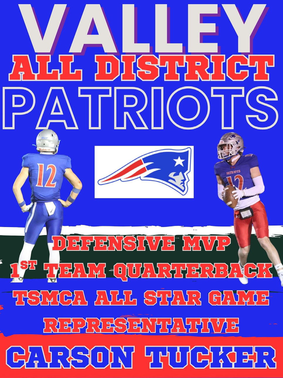 SPOTLIGHT ON VALLEY PATRIOTS FOOTBALL ALL-DISTRICT HONORS
