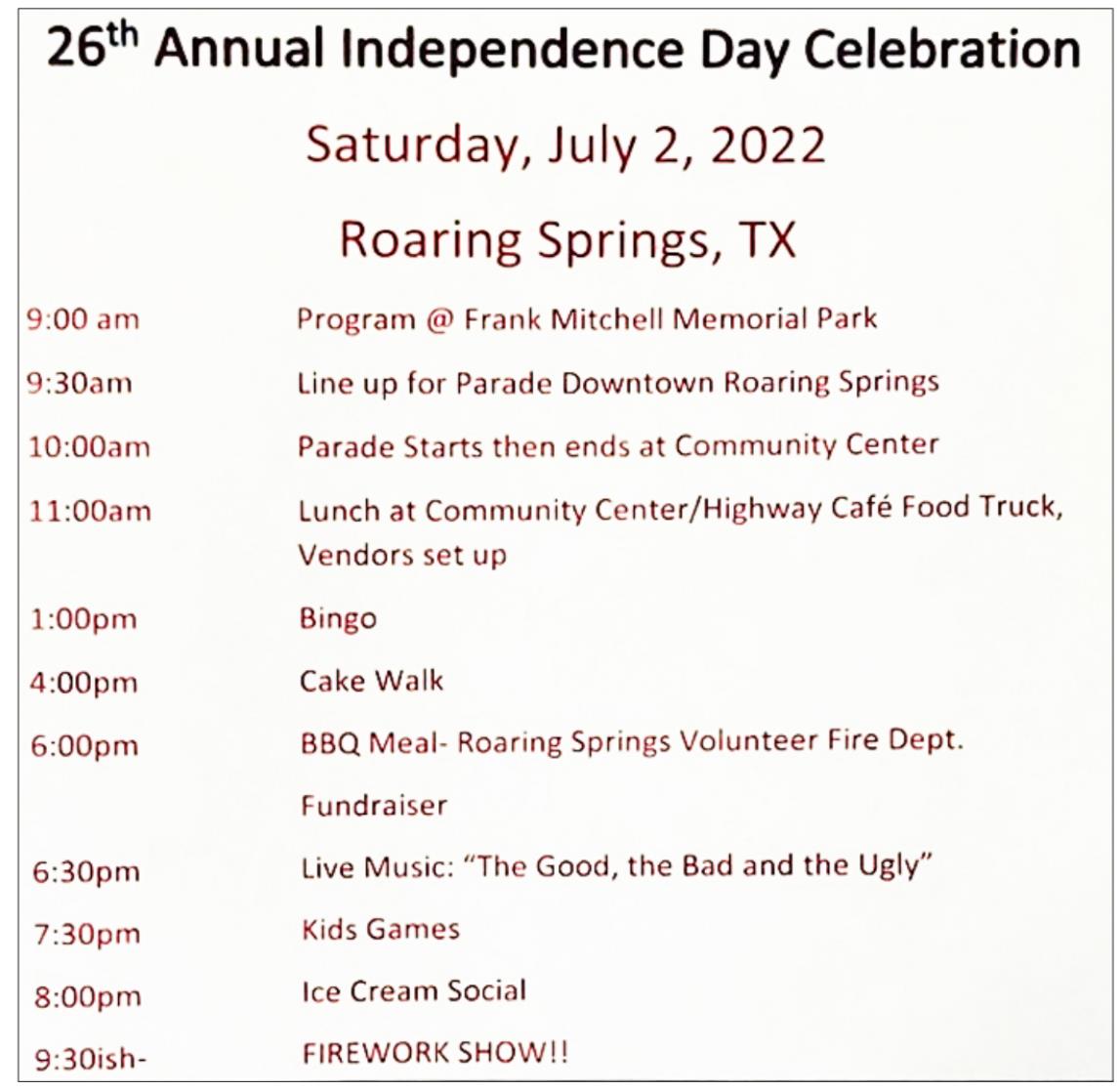 BAND FOR 4TH