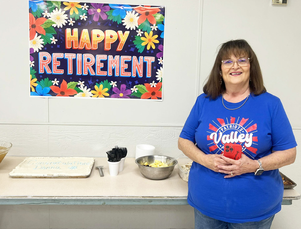 Valley ISD business manager Donna Pigg was honored last week on the occasion of her retirement, with a party at Valley schools. | COURTESY PHOTO