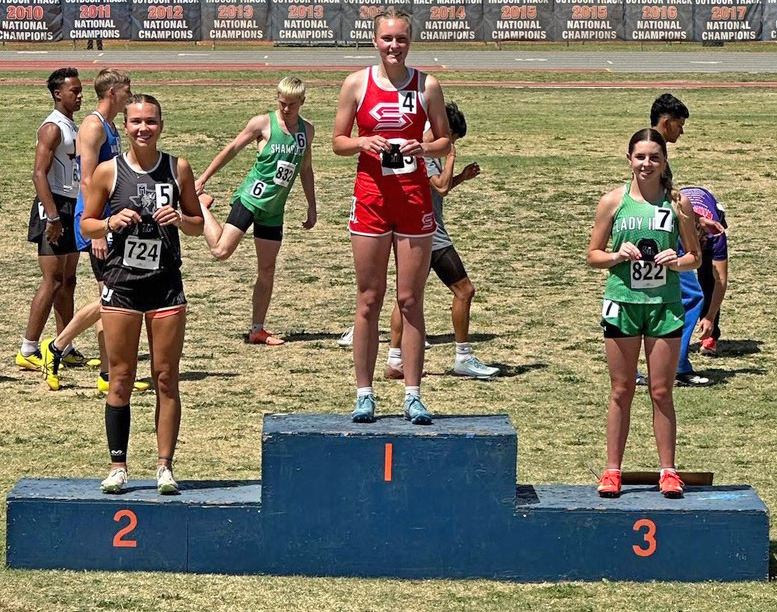 TRIPLE CROWN Maddie Francis is Sate Bound in three track &amp; field events following the Regional Track Meet last weekend. | COURTESY PHOTO