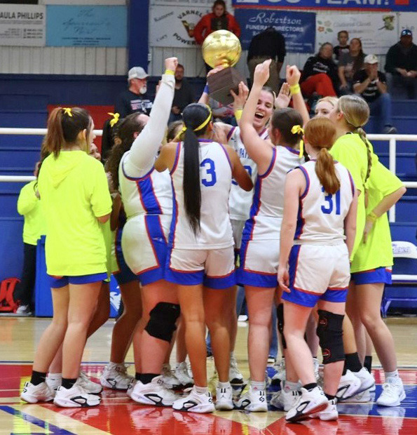 AREA TEAMS MAKE PLAYOFFS The #1-in-the-state Valley Lady Patriots, 28-2 on the year and 8-0 in district, have clinched their district and are playoff-bound. The Guthrie Lady Jaguars 5-3 at press time have also clinched a playoff spot in District 8-1A, the three seeds from that district areValley, 8-0, Spur, 6-2 and Guthrie, 5-3. | DANA CONRAD PHOTO