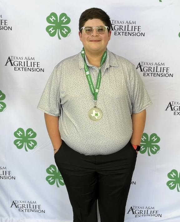 BRISCOE 4-H HONORS Congratulations go to Ben Trevino. He placed 6th in Swine Educational Presentation last weekat4-HRoundUp,covering the topic “Swine Traceability: Efficient or Not?.” | COURTESY PHOTO