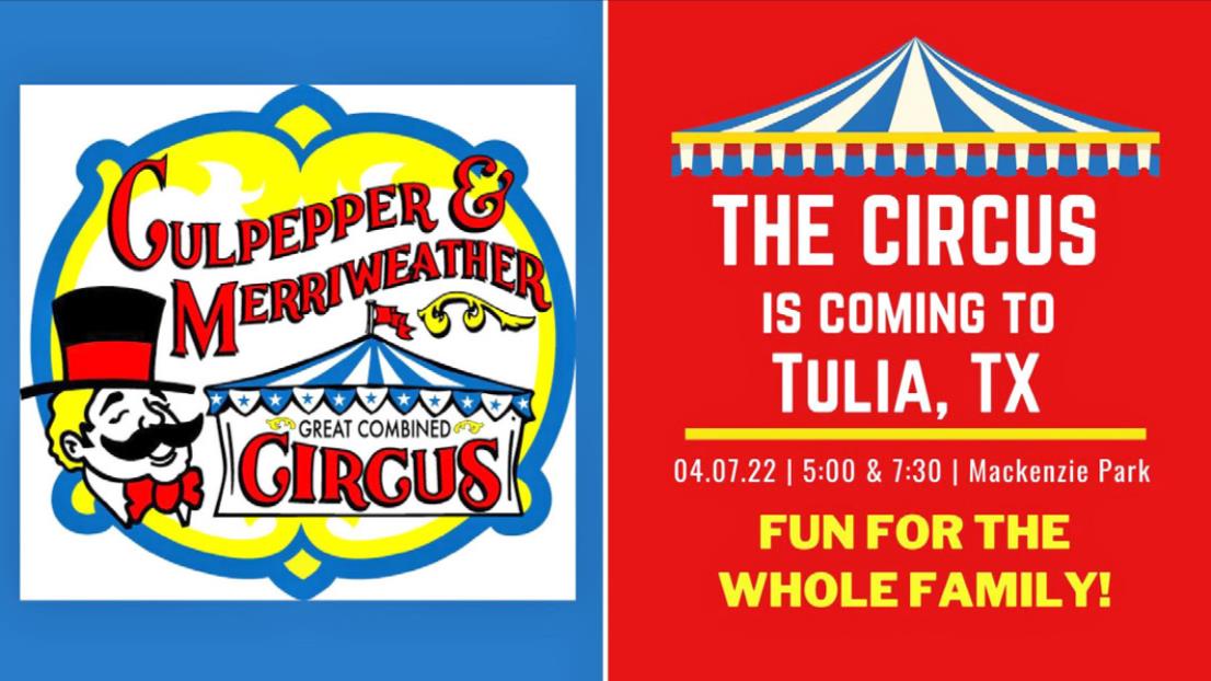 Circus coming to Tulia April 7