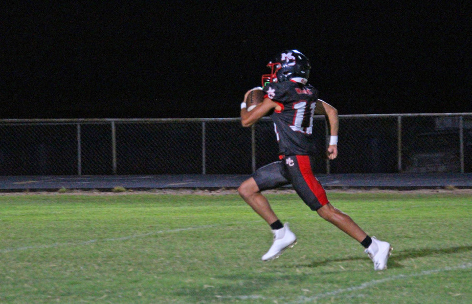 MARTIN SCORES 6 Drake Martin stepped up against the Petersburg Buffaloes, scoring a touchdown in the game on Friday, Oct. 3. | MOTLEY COUNTY MEMORIES