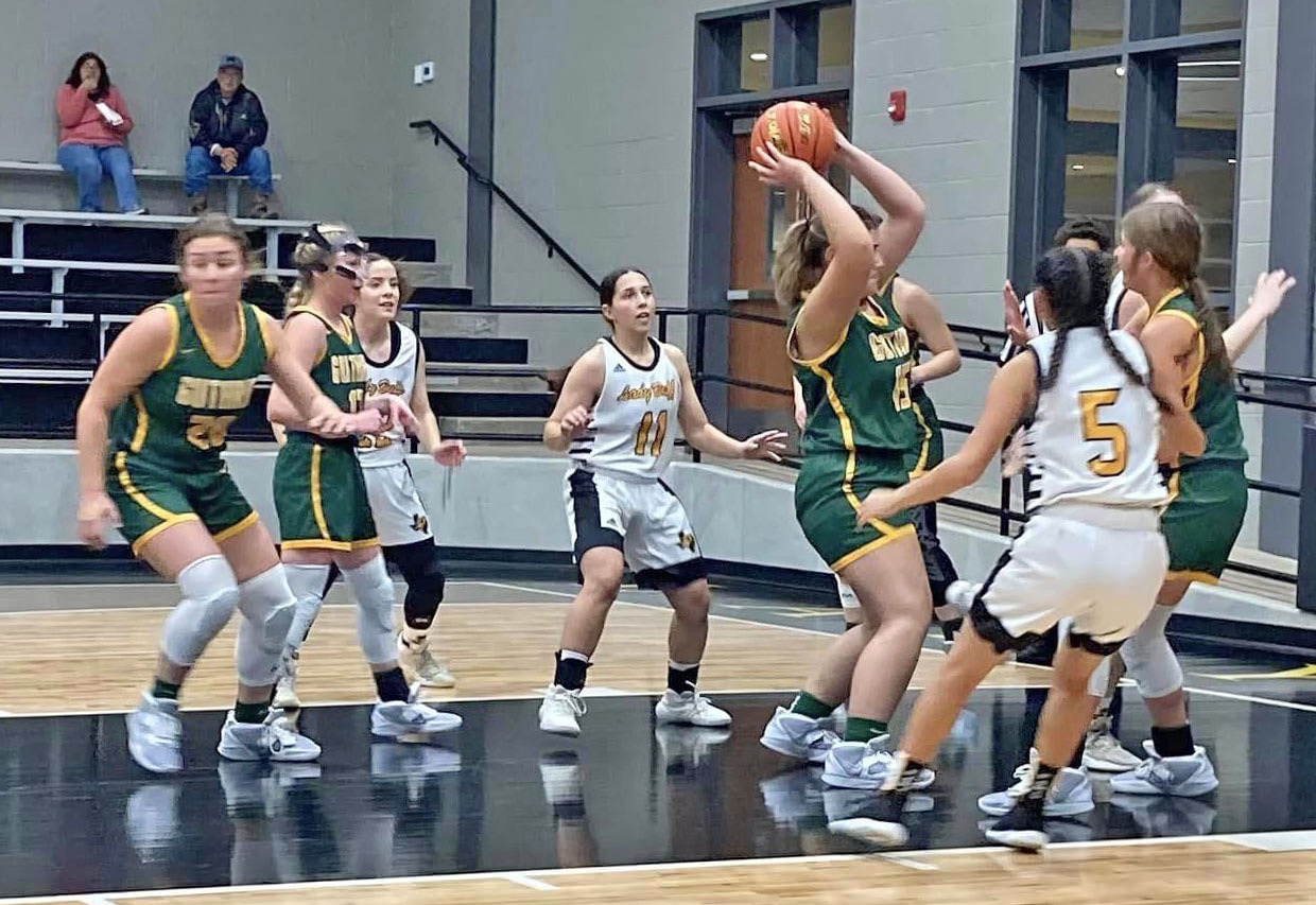 GUTHRIE GIRLS BASKETBALLThe Guthrie Lady Jags kicked off their regular season against Petersburg and came up short 37-47. | COURTESY PHOTO