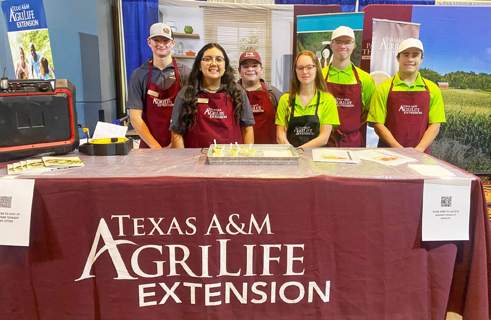 Last week at the Amarillo Farm and Ranch Show, Texas A&amp;M AgriLife Extension FCH agents from Briscoe, Carson and Hemphill Counties brought their Healthy Texas Youth Ambassadors to lead the Dinner Tonight food demonstrations. These six youth did an amazing job teaching the audience about the nutrition of the dish they prepared, proper food handling, and food storage. | COURTESY PHOTO
