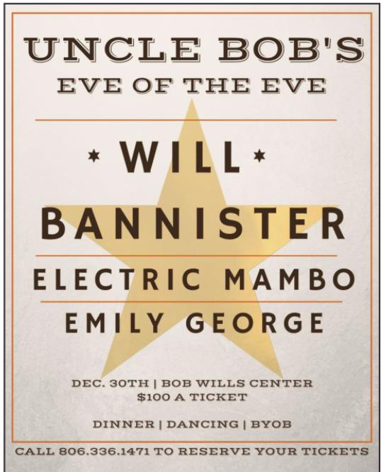 Bob Wills Day organizers announce 2 music events
