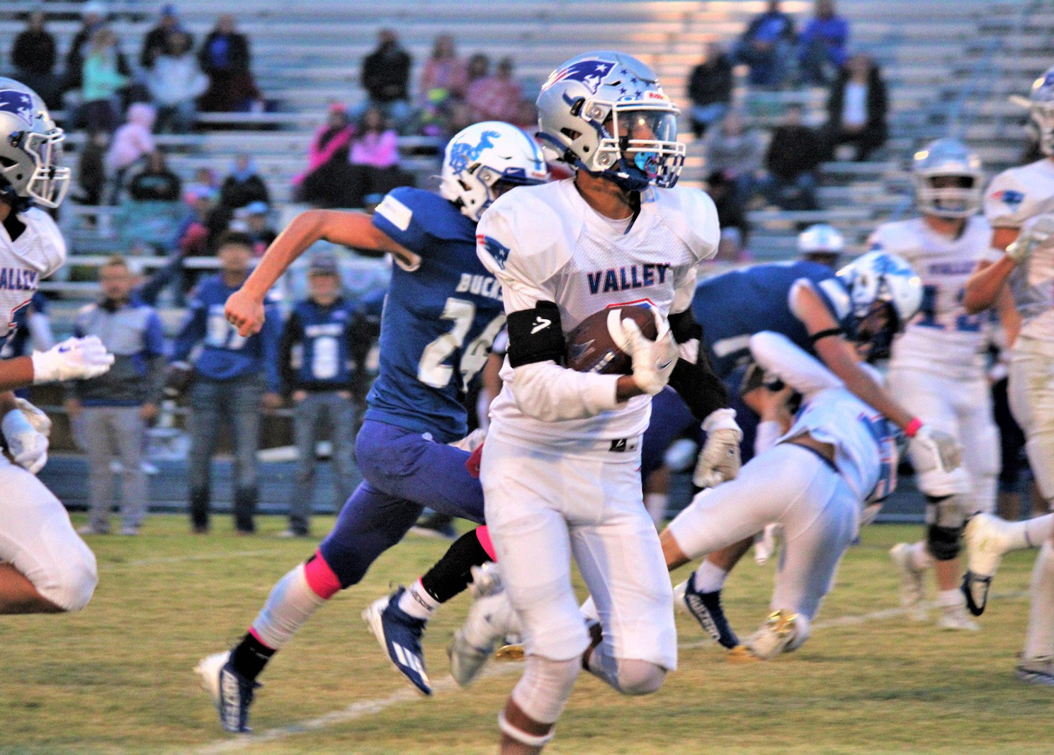 VALLEY WINS TheValley Patriots are back in the district race defeatingWhite Deer 58-13 last week. | COURTESY PHOTO