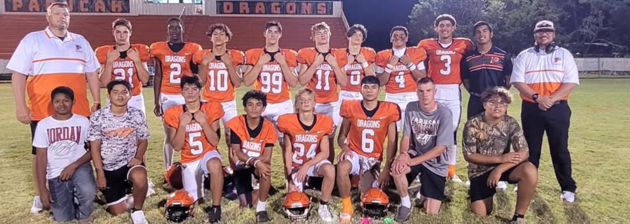 UNDEFEATED The Paducah Dragons defeated Kress 59-13 bringing their season record to 4-0 and they remain ranked in the top 10 in the state. | COURTESY PHOTO